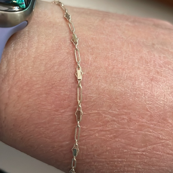 Vintage Sterling link anklet - Picture 4 of 4